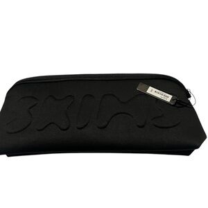 Skims Cosmetic Clutch Purse travel Bag by neoprene Onyx Black NWT